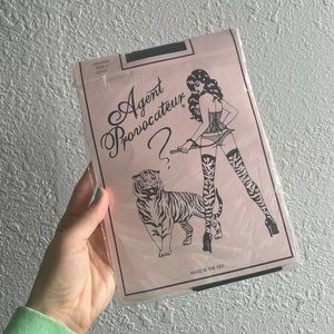 Agent Provocateur Rare 🐅 Tiger Thigh High Hold Up Stockings